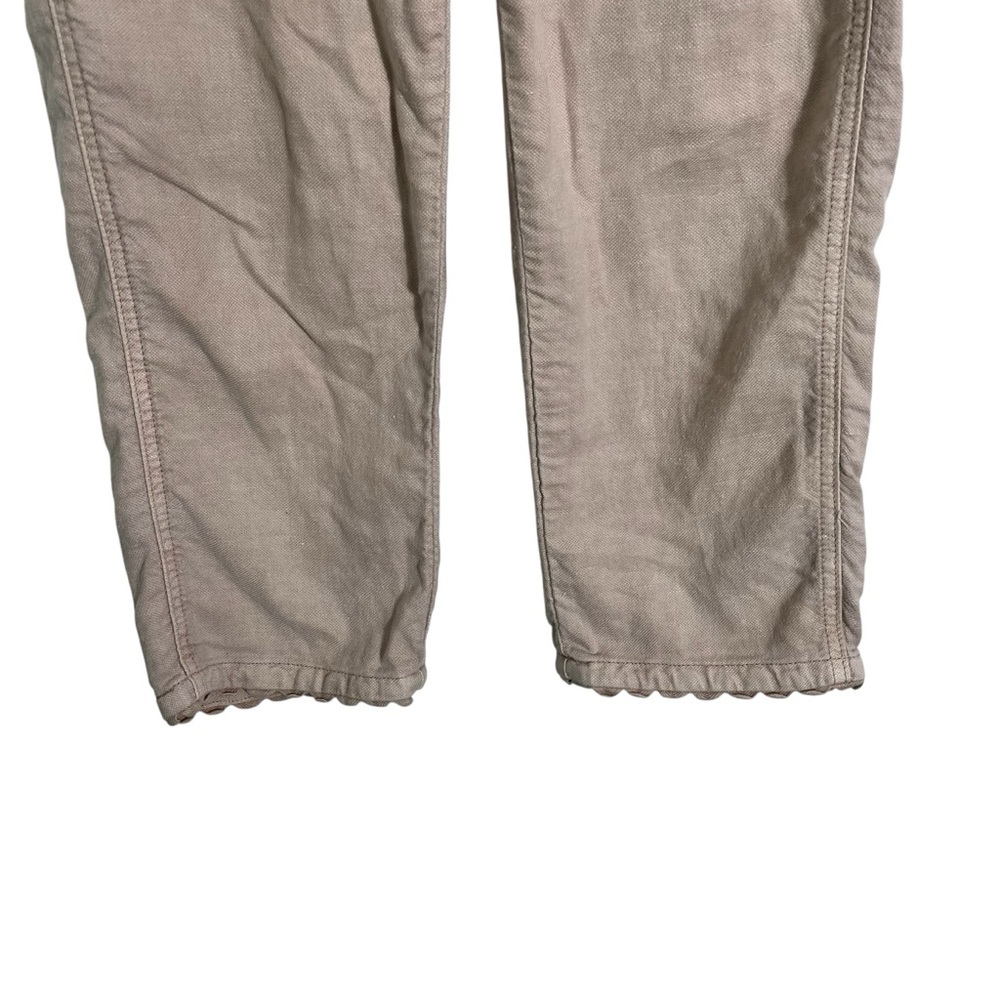 THE GREAT. Ric Rac Scallop Blush Cropped Pants - Picture 7 of 12